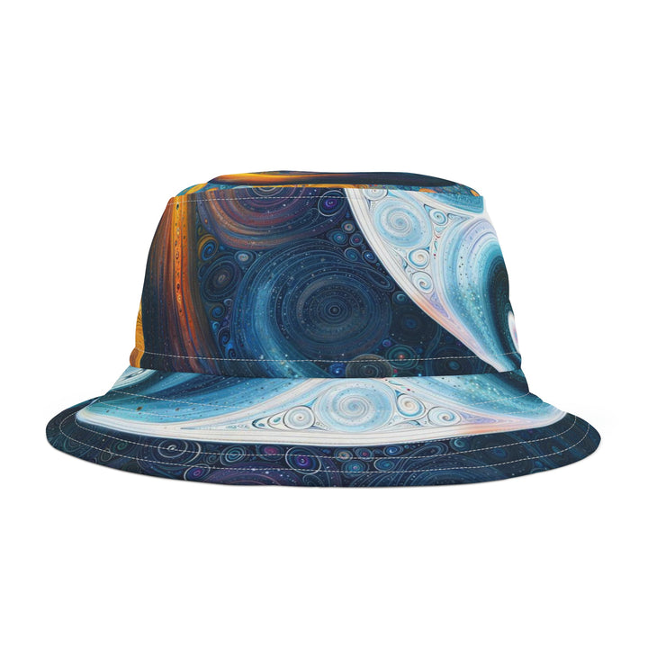 Cosmic Swirl Harmony - Bucket Hat - Hats - g(0D·IO) - Large - White stitching -