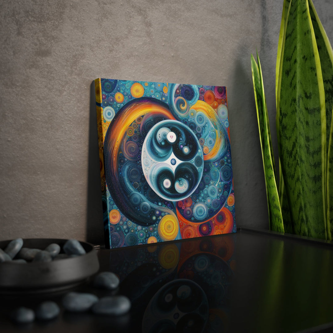 Cosmic Swirl Harmony - Canvas Photo Tile - Canvas - g(0D·IO) - 8" x 8" (Square) - 0.5" -