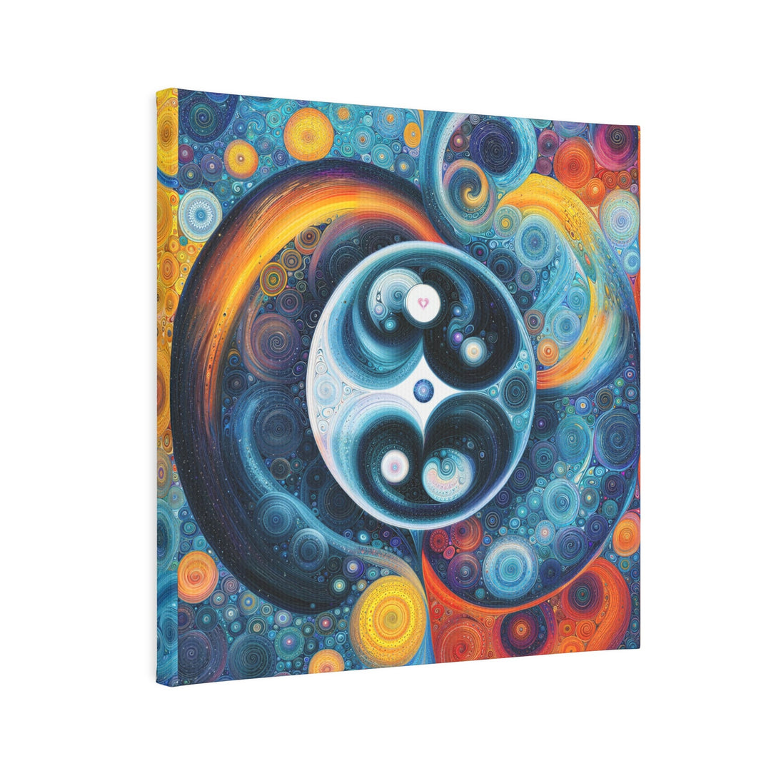 Cosmic Swirl Harmony - Canvas Photo Tile - Canvas - g(0D·IO) - 8" x 8" (Square) - 0.5" -