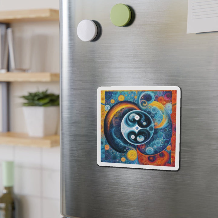 Cosmic Swirl Harmony - Die-cut Magnet - Home Decor - g(0D·IO) - 6 × 6" - Die-Cut - 1 pc