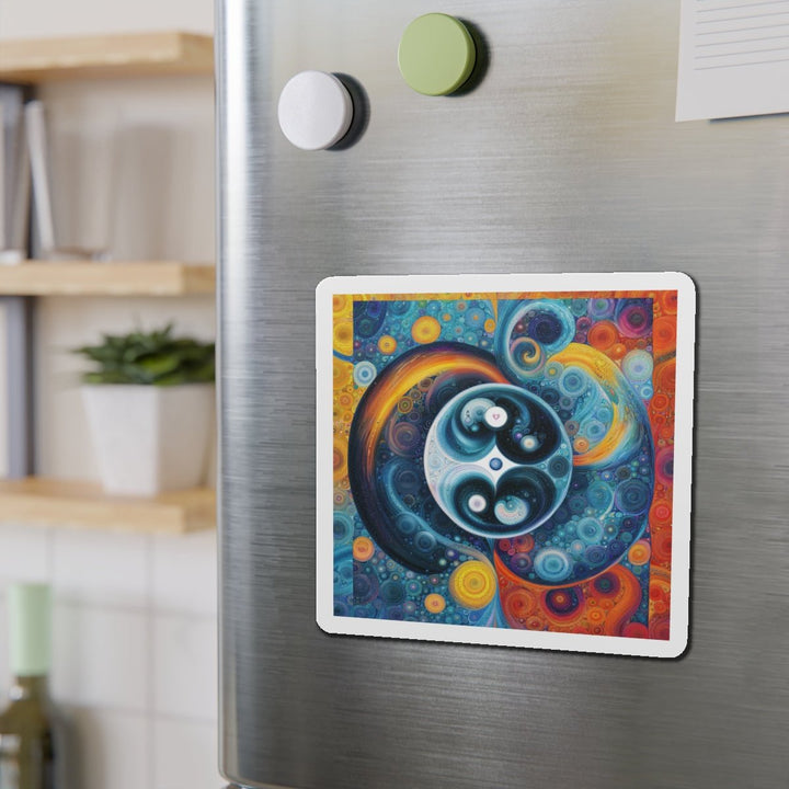 Cosmic Swirl Harmony - Die-cut Magnet - Home Decor - g(0D·IO) - 6 × 6" - Die-Cut - 1 pc