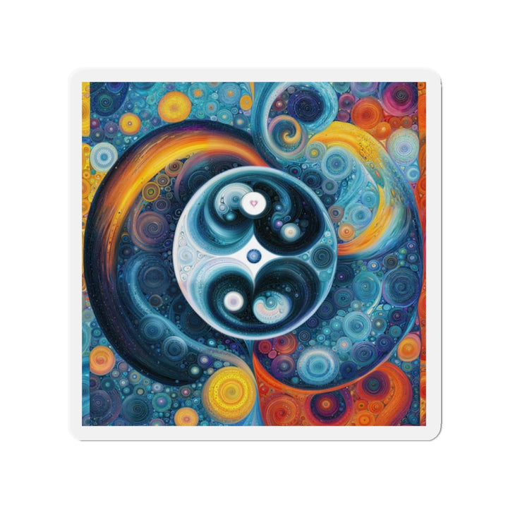 Cosmic Swirl Harmony - Die-cut Magnet - Home Decor - g(0D·IO) - 2" x 2" - Die-Cut - 1 pc