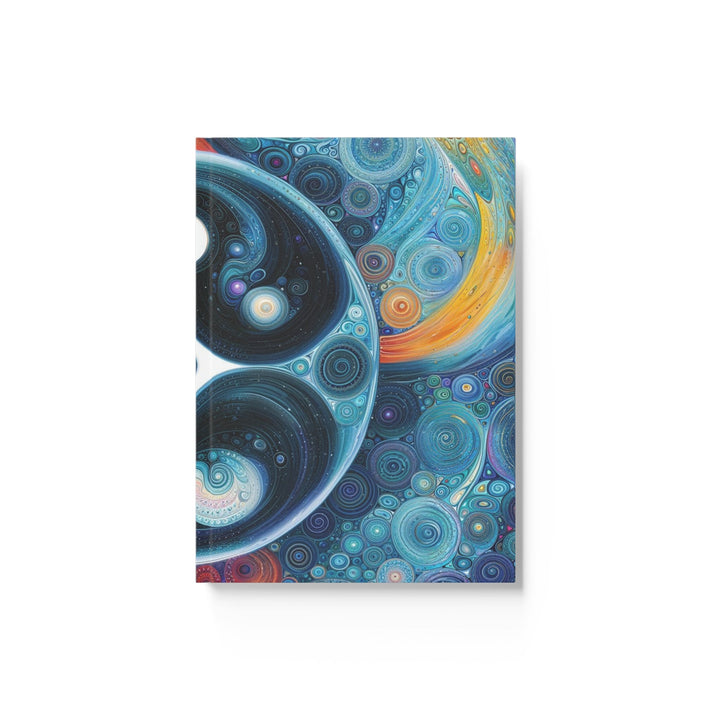 Cosmic Swirl Harmony - Hard Backed Journal - Paper products - g(0D·IO) - Blank - A5 - White