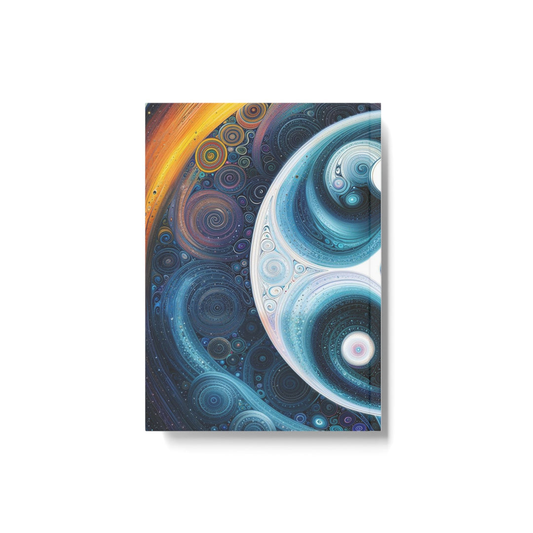 Cosmic Swirl Harmony - Hard Backed Journal - Paper products - g(0D·IO) - Graph - A5 - White