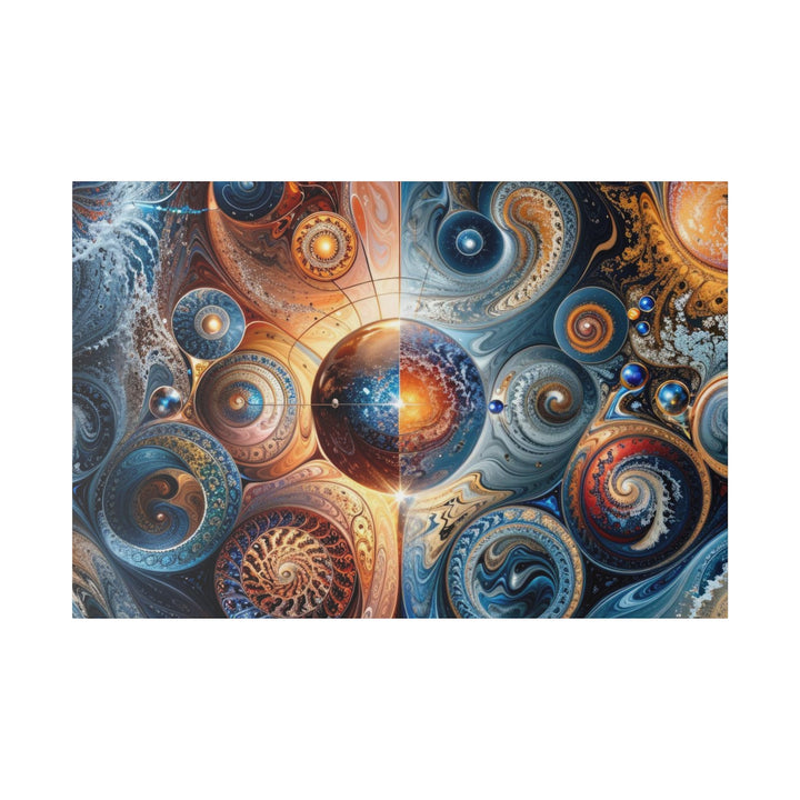 Cosmic Swirl Harmony - Matte Canvas - Canvas - g(0D·IO) - 48″ x 32″ (Horizontal) - 0.75'' -