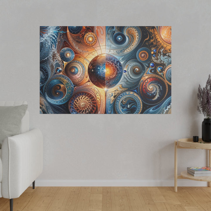 Cosmic Swirl Harmony - Matte Canvas - Canvas - g(0D·IO) - 32" x 32" (Square) - 0.75'' -