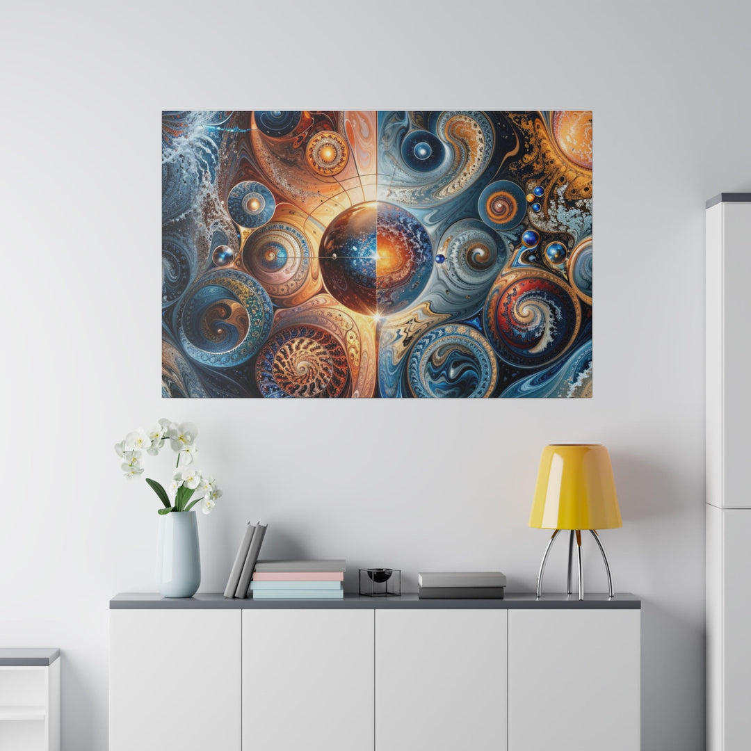 Cosmic Swirl Harmony - Matte Canvas - Canvas - g(0D·IO) - 32" x 32" (Square) - 0.75'' -