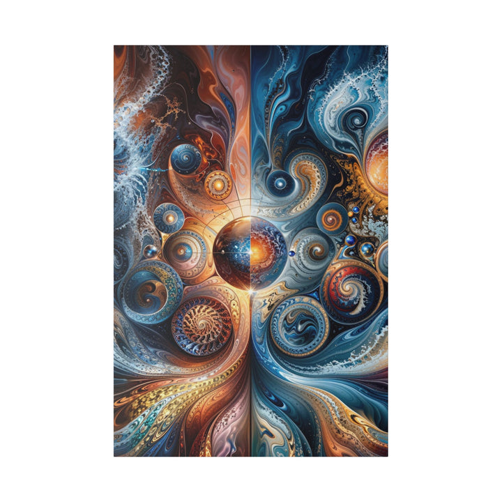 Cosmic Swirl Harmony - Matte Canvas - Canvas - g(0D·IO) - 32″ x 48″ (Vertical) - 0.75'' -