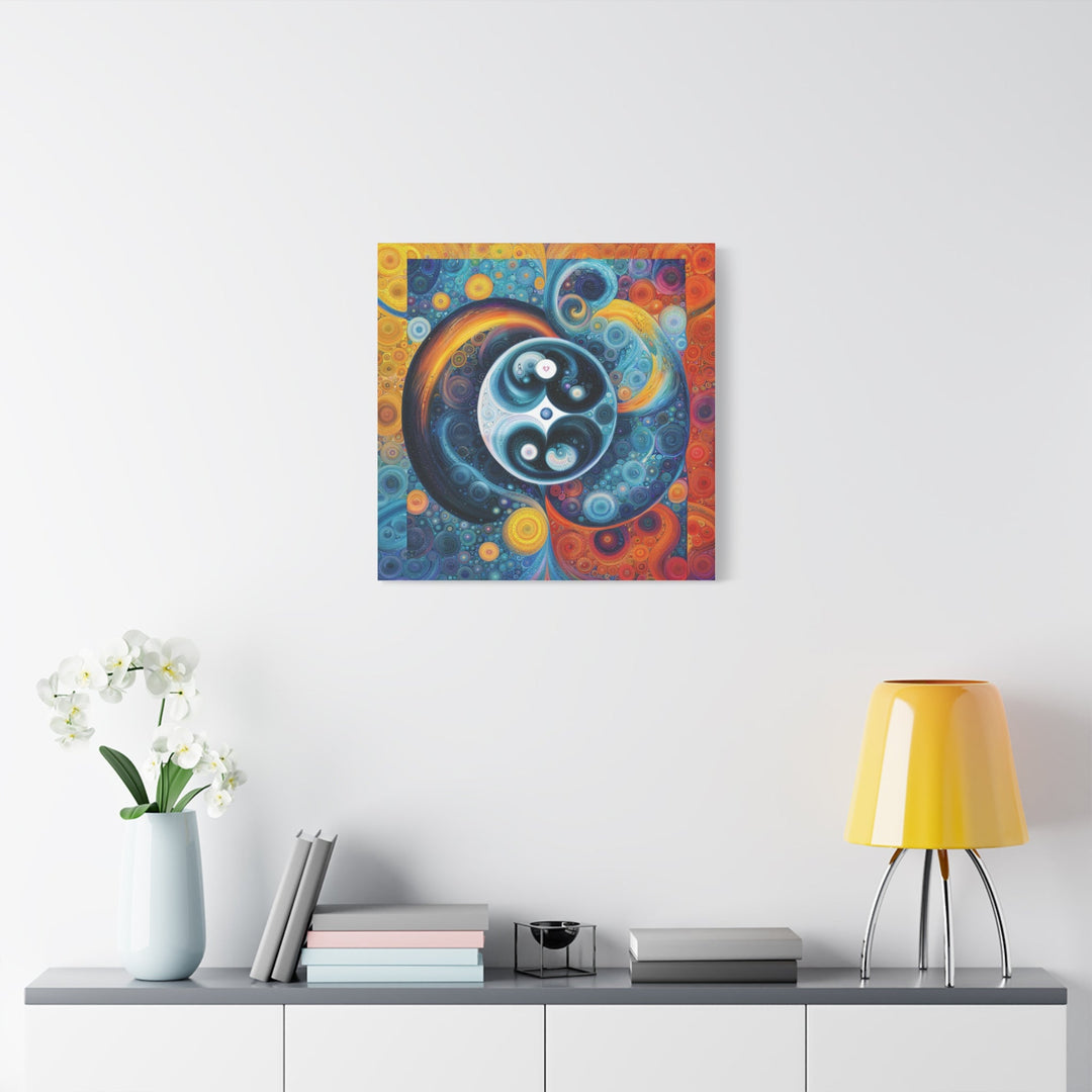 Cosmic Swirl Harmony - Matte Canvas Print 1.25" - Canvas - g(0D·IO) - 36" x 36" - 1.25" -