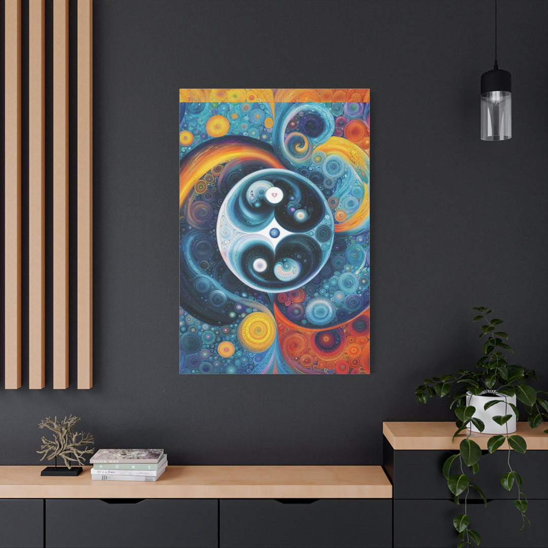 Cosmic Swirl Harmony - Matte Canvas Print 1.25" - Canvas - g(0D·IO) - 36" x 36" - 1.25" -