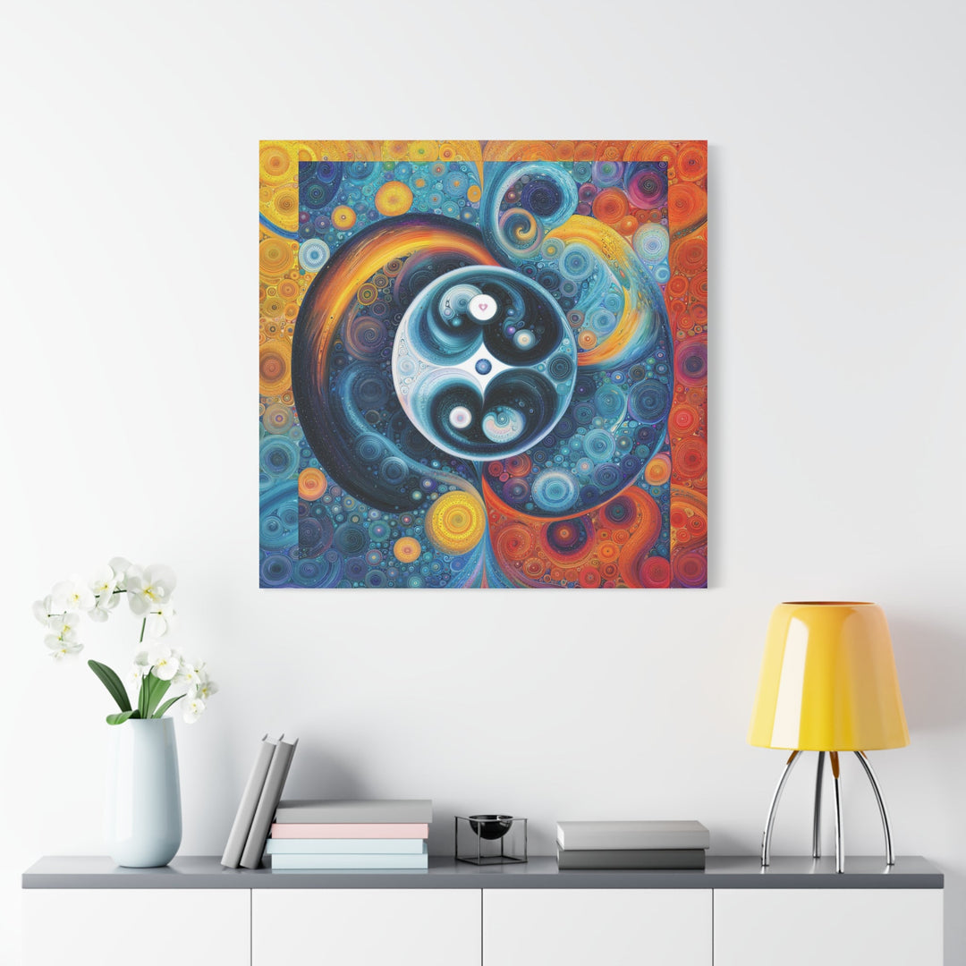 Cosmic Swirl Harmony - Matte Canvas Print 1.25" - Canvas - g(0D·IO) - 36" x 36" - 1.25" -