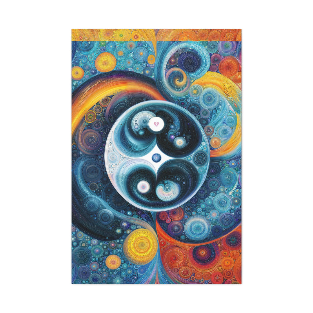 Cosmic Swirl Harmony - Matte Canvas Print 1.25" - Canvas - g(0D·IO) - 32″ x 48″ (Vertical) - 1.25" -