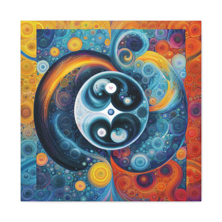 Cosmic Swirl Harmony - Matte Canvas Print 1.25" - Canvas - g(0D·IO) - 24″ x 24″ - 1.25" -