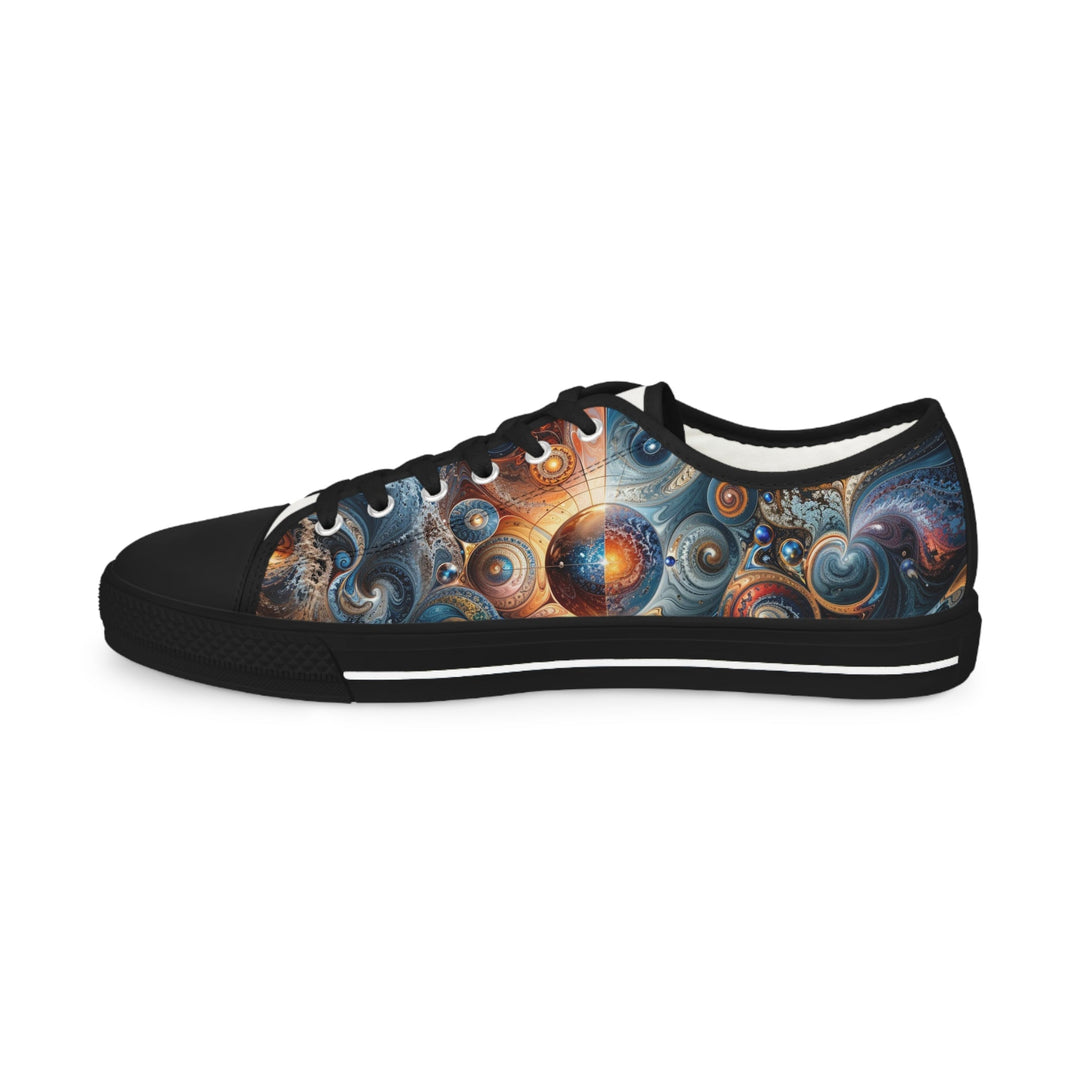 Cosmic Swirl Harmony - Men's Lowtop Sneakers - Shoes - g(0D·IO) - US 5 - Black sole -