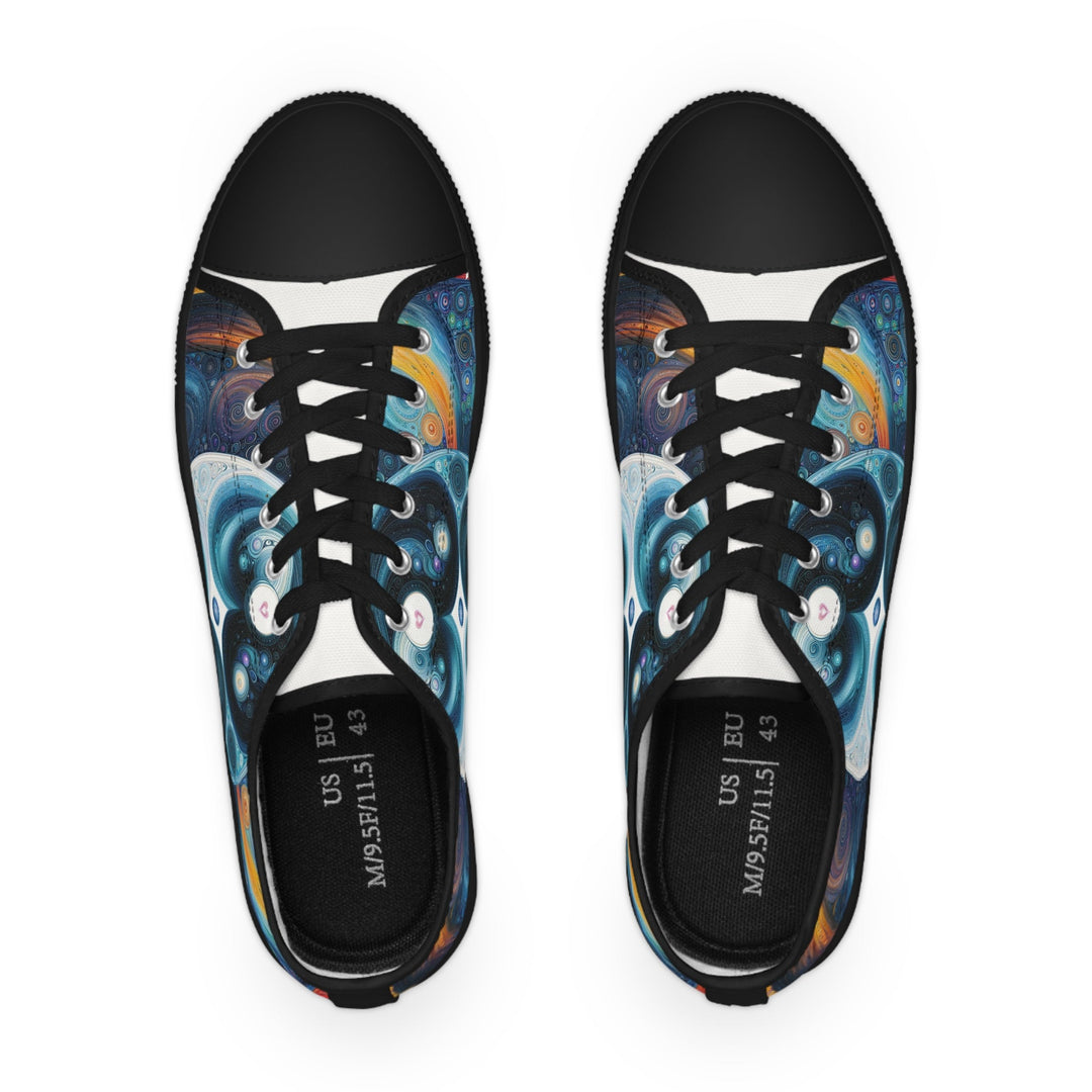 Cosmic Swirl Harmony - Men's Lowtop Sneakers - Shoes - g(0D·IO) - US 5 - Black sole -