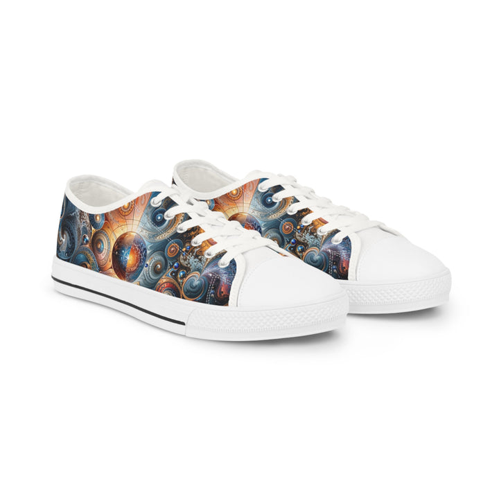 Cosmic Swirl Harmony - Men's Lowtop Sneakers - Shoes - g(0D·IO) - US 5 - White sole -