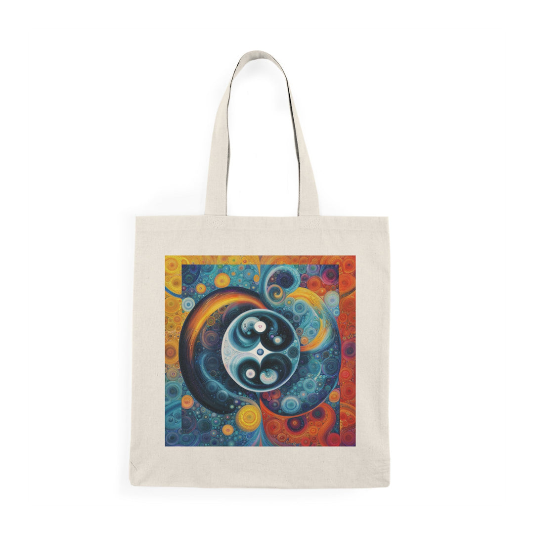 Cosmic Swirl Harmony - Natural Tote Bag - Bags - g(0D·IO) - 15" x 16" - Natural -