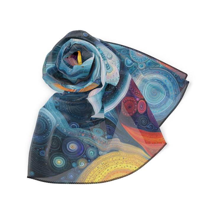 Cosmic Swirl Harmony - Poly Scarf - Accessories - g(0D·IO) - Poly chiffon - 50" × 50" -