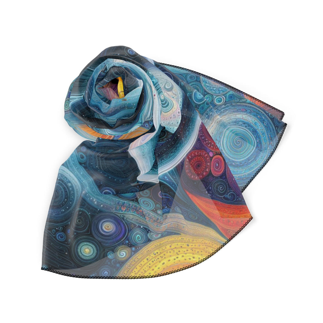 Cosmic Swirl Harmony - Poly Scarf - Accessories - g(0D·IO) - Poly chiffon - 50" × 50" -