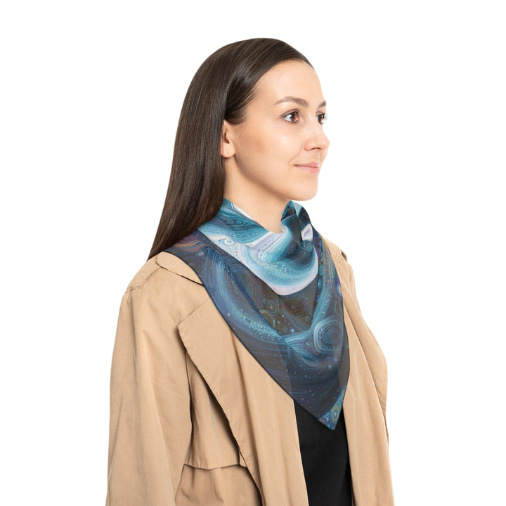 Cosmic Swirl Harmony - Poly Scarf - Accessories - g(0D·IO) - Poly chiffon - 50" × 50" -