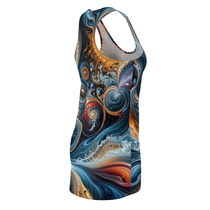 Cosmic Swirl Harmony - Racerback Dress - All Over Prints - g(0D·IO) - XS - -