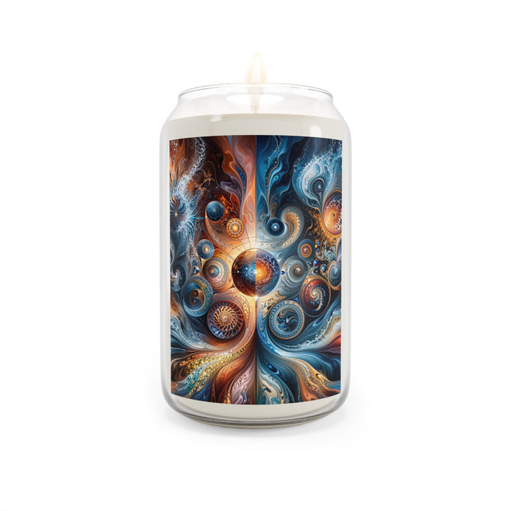 Cosmic Swirl Harmony - Scented Candle - Home Decor - g(0D·IO) - Comfort Spice - 13.75oz -