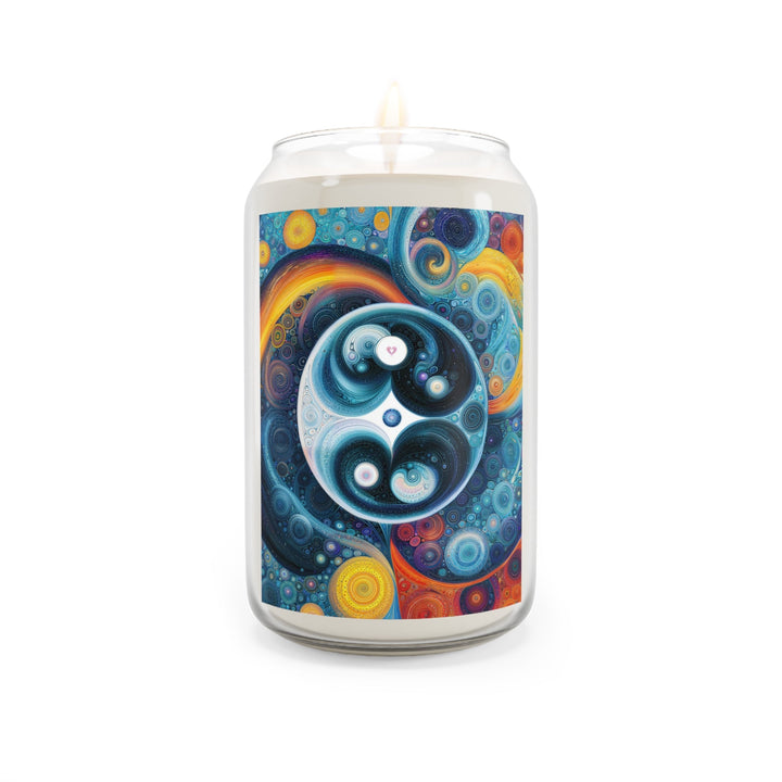 Cosmic Swirl Harmony - Scented Candle - Home Decor - g(0D·IO) - Sea Breeze - 13.75oz -
