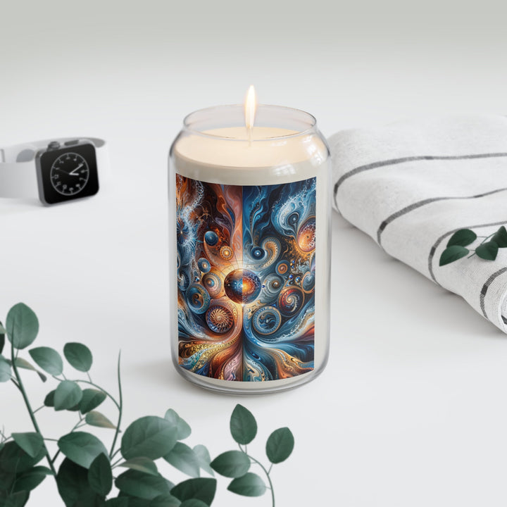 Cosmic Swirl Harmony - Scented Candle - Home Decor - g(0D·IO) - Vanilla Bean - 13.75oz -