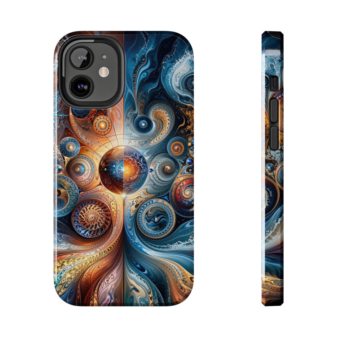 Cosmic Swirl Harmony - Tough Phone Case - Phone Case - g(0D·IO) - iPhone 12 Mini - -