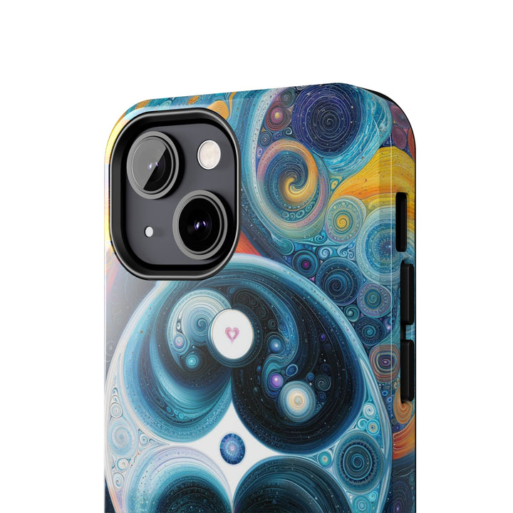 Cosmic Swirl Harmony - Tough Phone Case - Phone Case - g(0D·IO) - iPhone 13 Mini - -