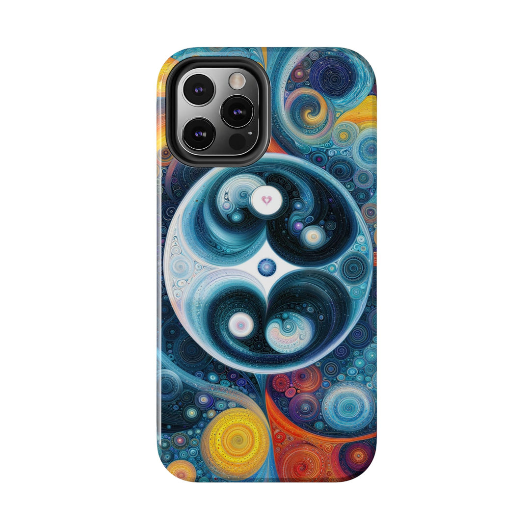 Cosmic Swirl Harmony - Tough Phone Case - Phone Case - g(0D·IO) - iPhone 13 Mini - -