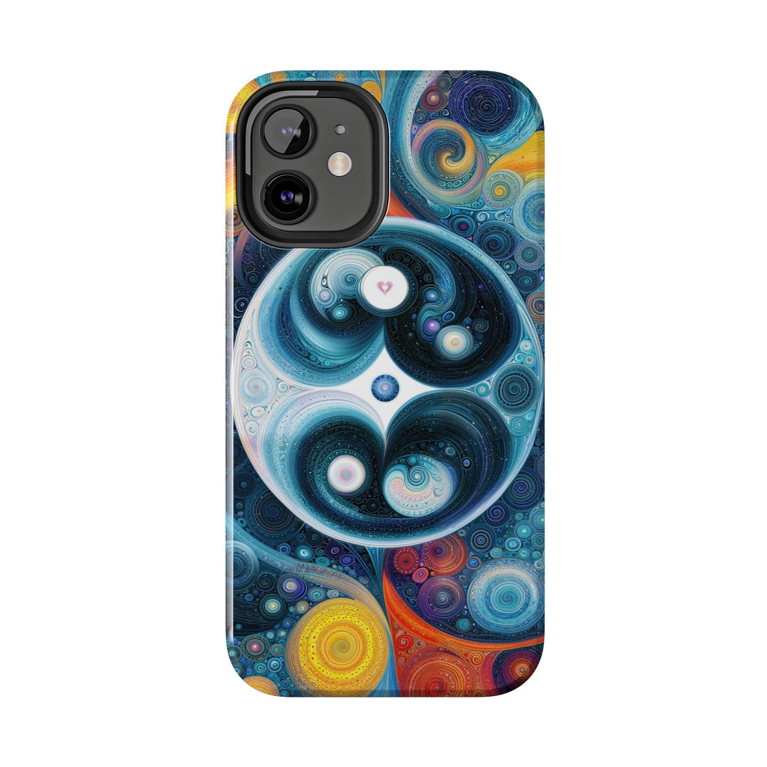 Cosmic Swirl Harmony - Tough Phone Case - Phone Case - g(0D·IO) - iPhone 13 Mini - -