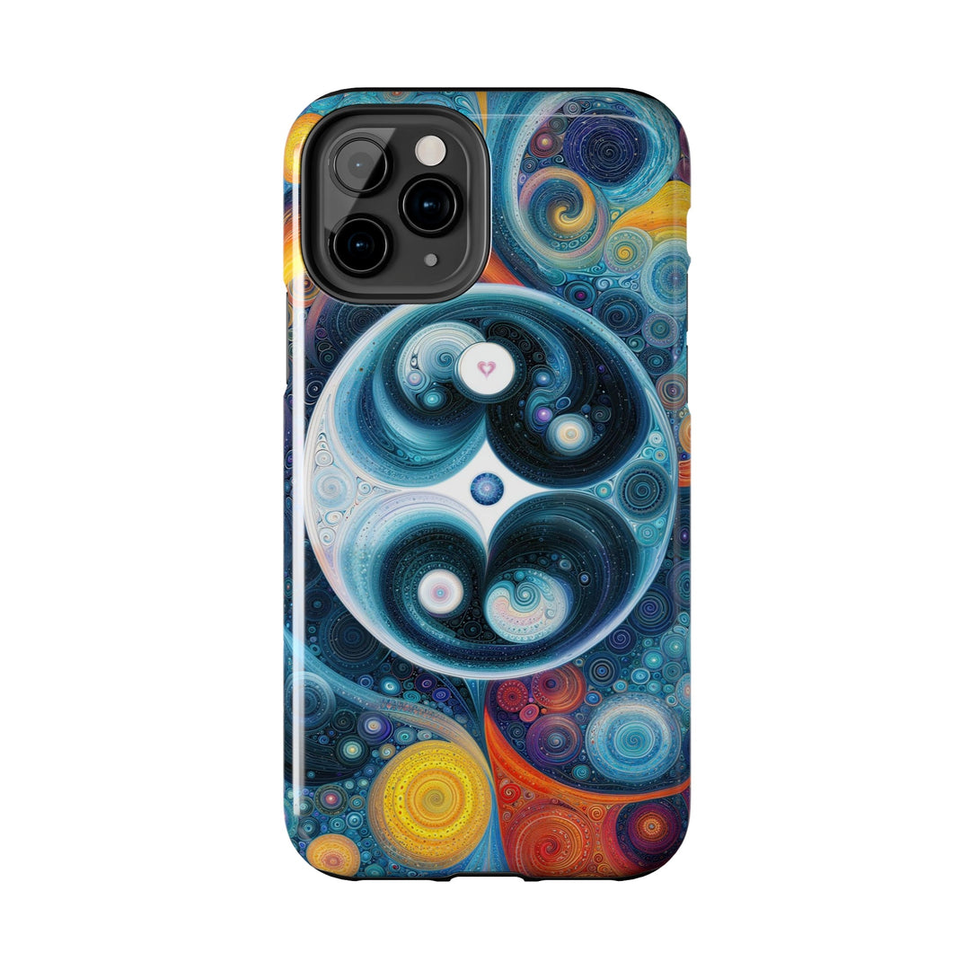 Cosmic Swirl Harmony - Tough Phone Case - Phone Case - g(0D·IO) - iPhone 13 Mini - -