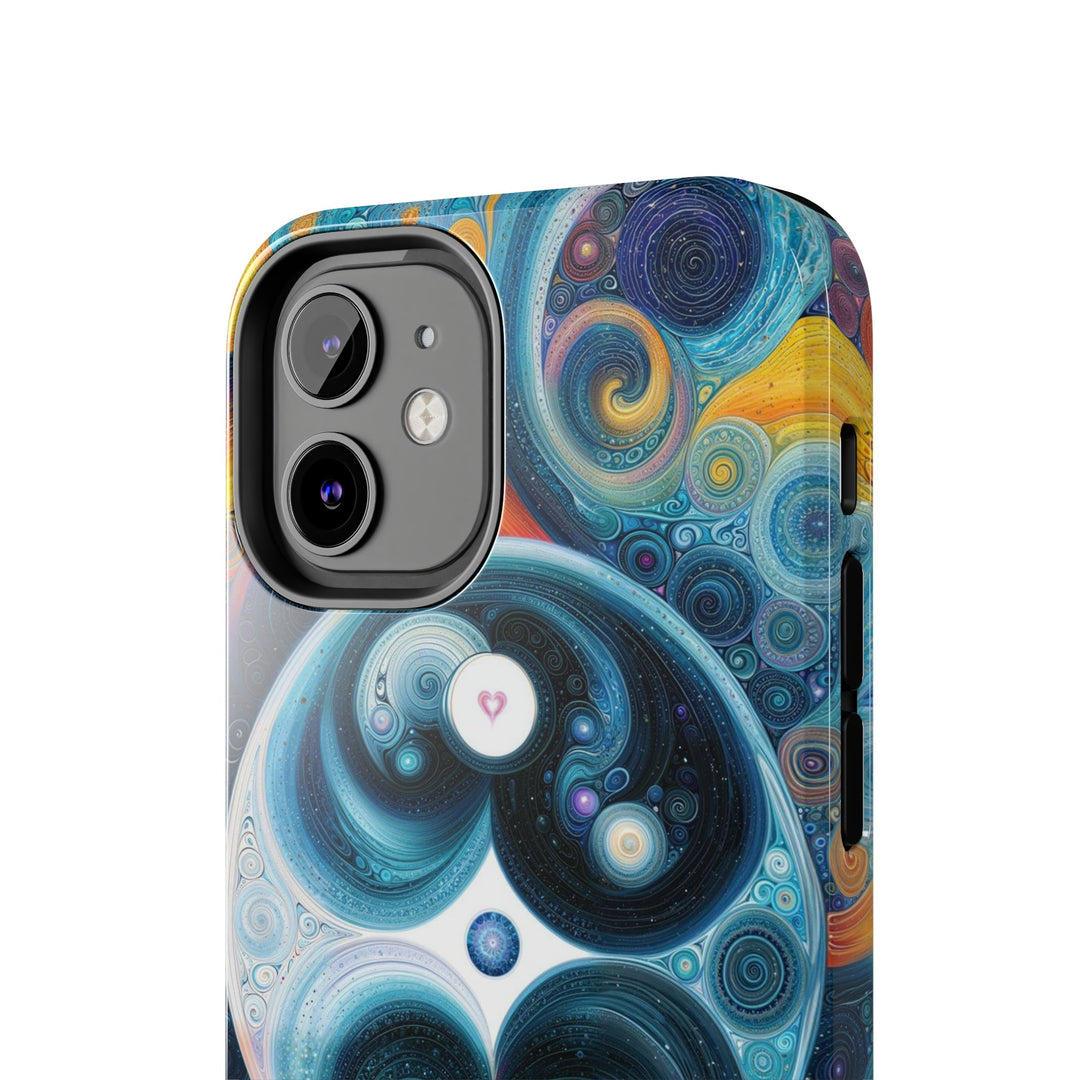 Cosmic Swirl Harmony - Tough Phone Case - Phone Case - g(0D·IO) - iPhone 13 Mini - -