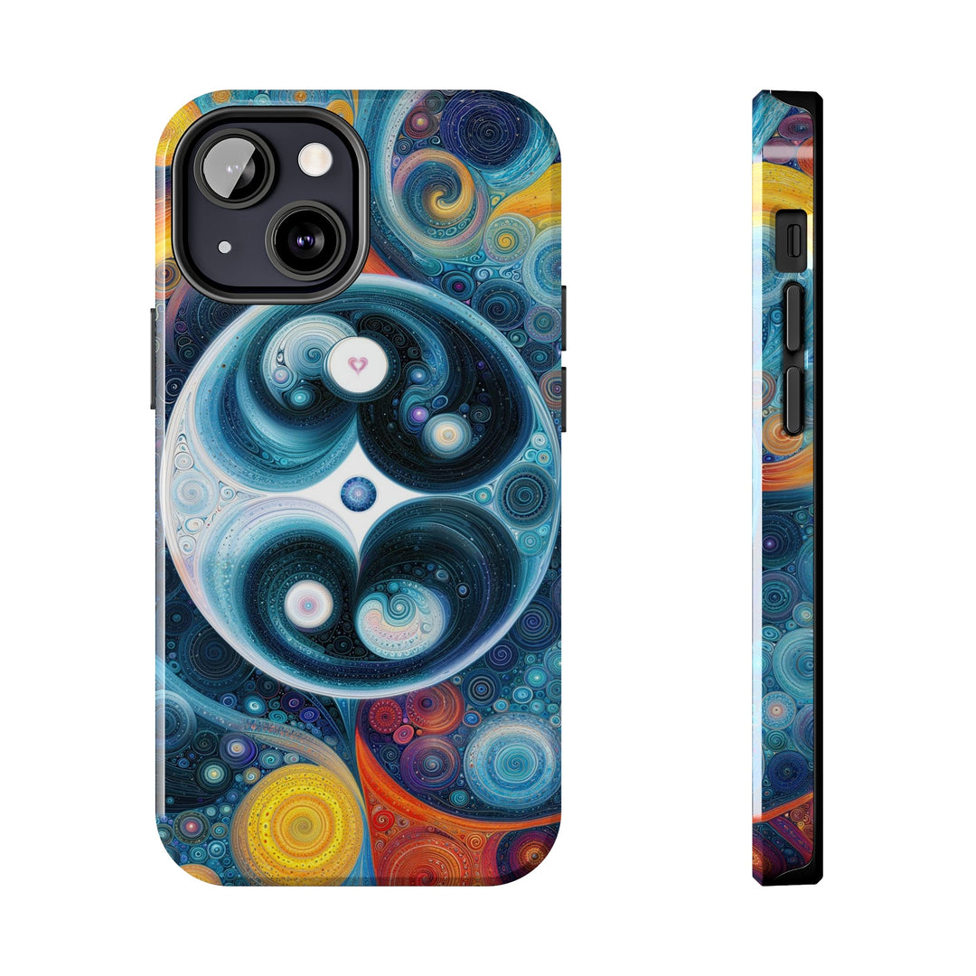 Cosmic Swirl Harmony - Tough Phone Case - Phone Case - g(0D·IO) - iPhone 13 Mini - -