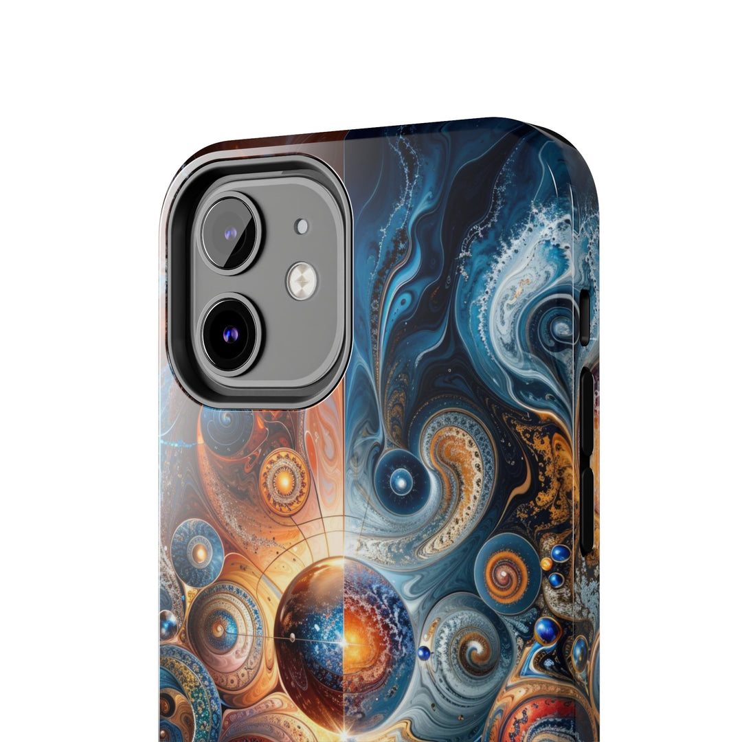 Cosmic Swirl Harmony - Tough Phone Case - Phone Case - g(0D·IO) - iPhone 13 Mini - -