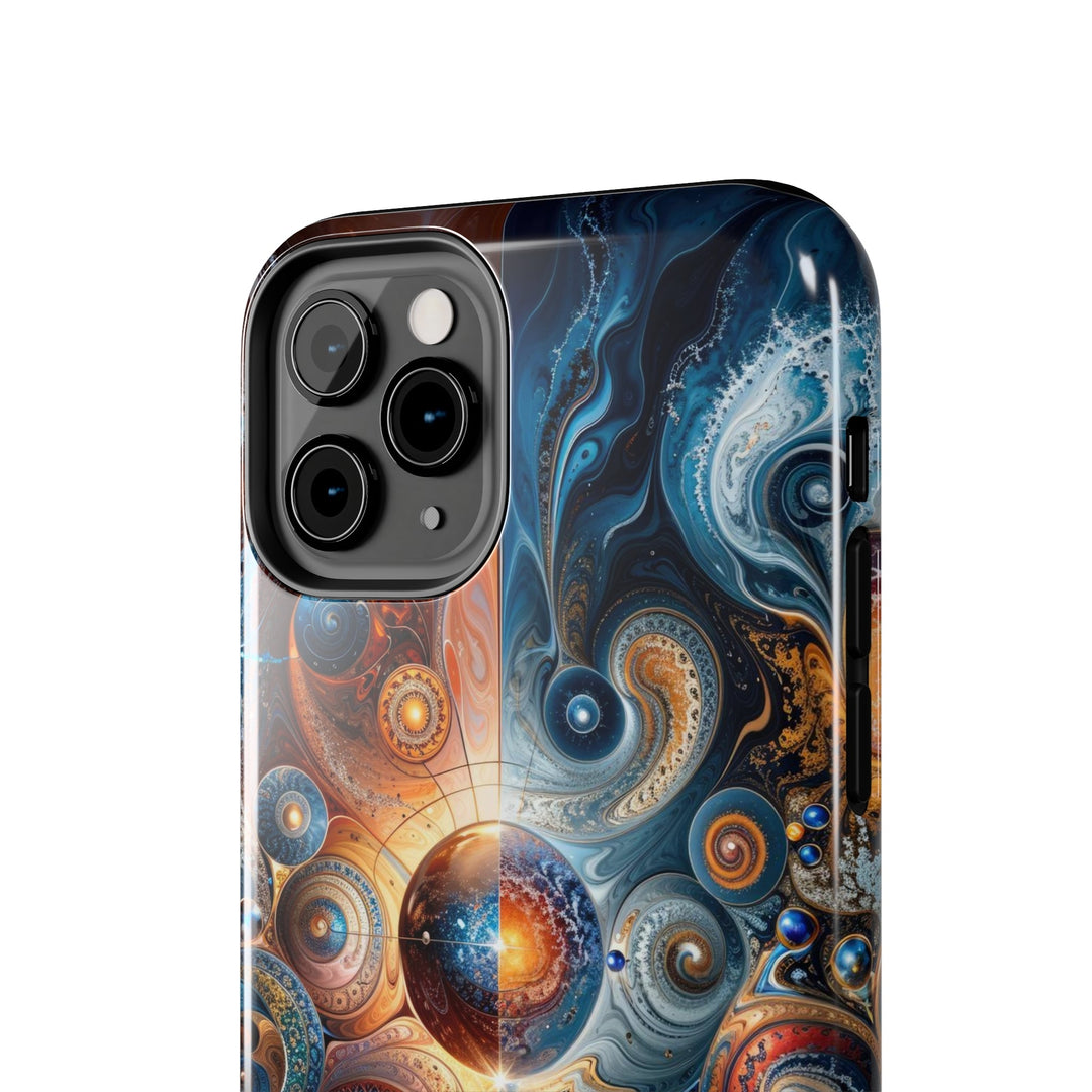 Cosmic Swirl Harmony - Tough Phone Case - Phone Case - g(0D·IO) - iPhone 13 Mini - -