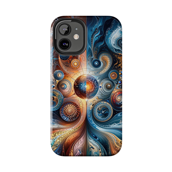 Cosmic Swirl Harmony - Tough Phone Case - Phone Case - g(0D·IO) - iPhone 13 Mini - -