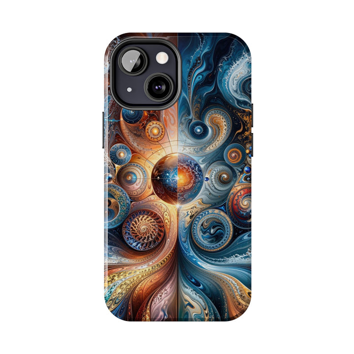 Cosmic Swirl Harmony - Tough Phone Case - Phone Case - g(0D·IO) - iPhone 13 Mini - -