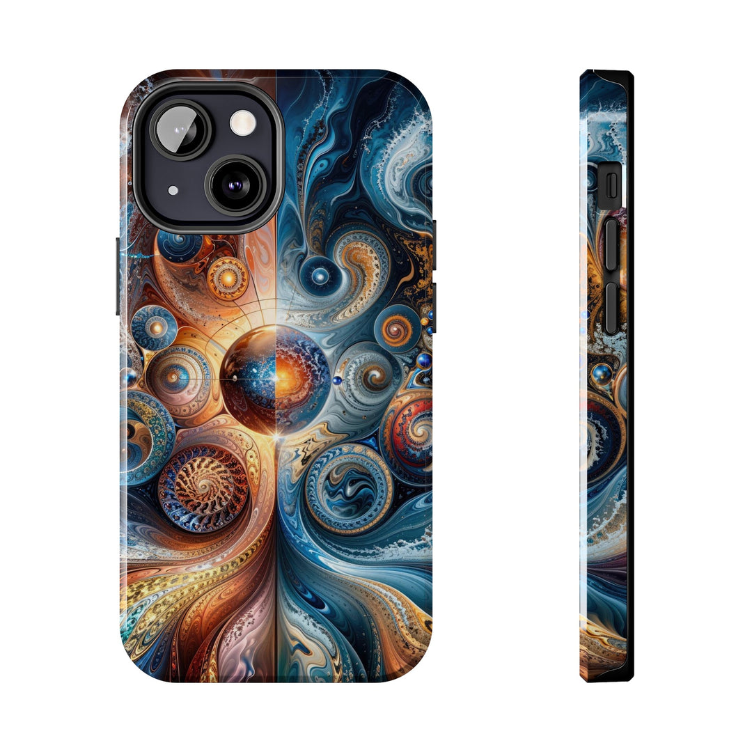 Cosmic Swirl Harmony - Tough Phone Case - Phone Case - g(0D·IO) - iPhone 13 Mini - -