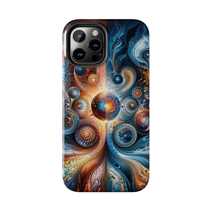 Cosmic Swirl Harmony - Tough Phone Case - Phone Case - g(0D·IO) - iPhone 13 Mini - -