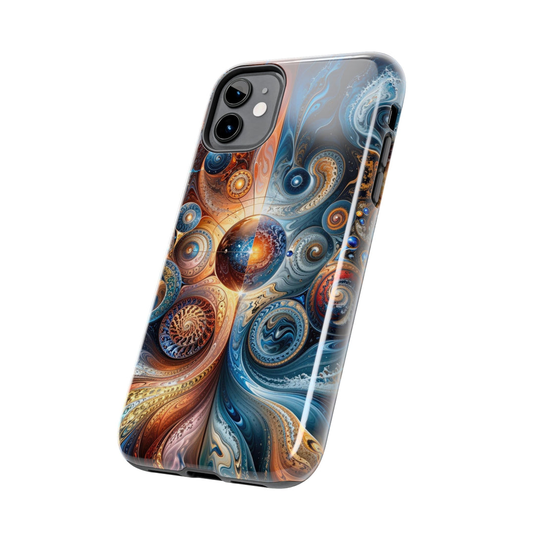 Cosmic Swirl Harmony - Tough Phone Case - Phone Case - g(0D·IO) - iPhone 13 Mini - -