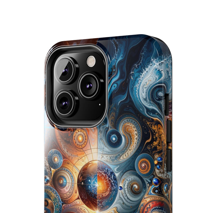 Cosmic Swirl Harmony - Tough Phone Case - Phone Case - g(0D·IO) - iPhone 13 Mini - -