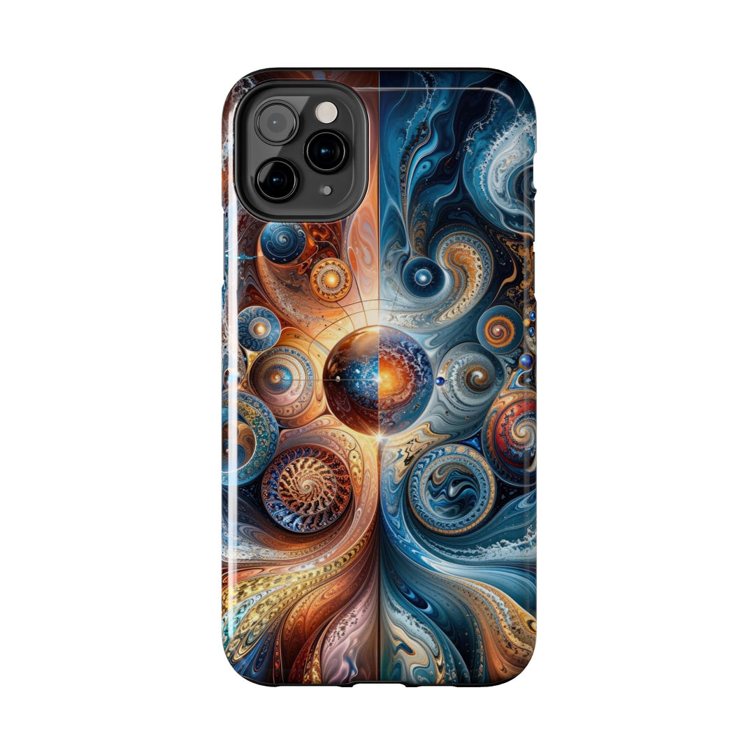 Cosmic Swirl Harmony - Tough Phone Case - Phone Case - g(0D·IO) - iPhone 13 Mini - -