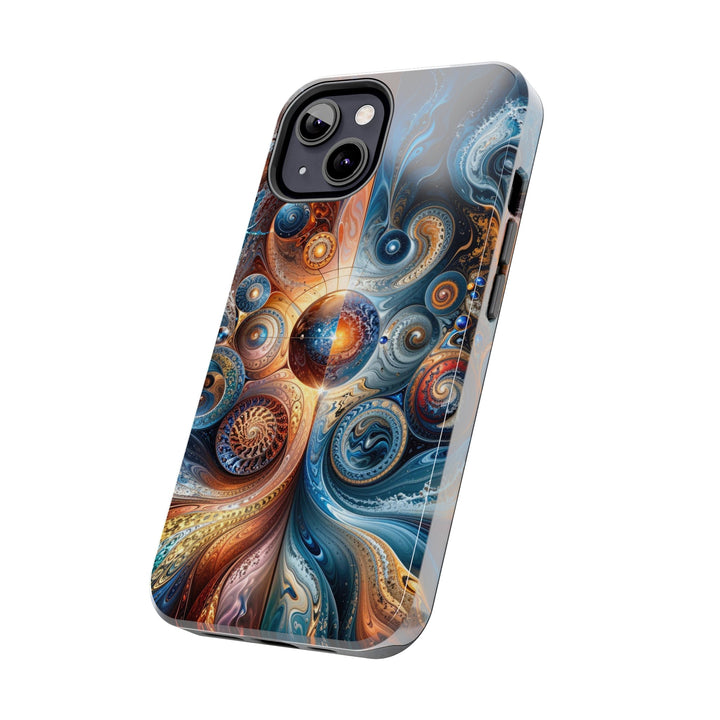 Cosmic Swirl Harmony - Tough Phone Case - Phone Case - g(0D·IO) - iPhone 13 Mini - -