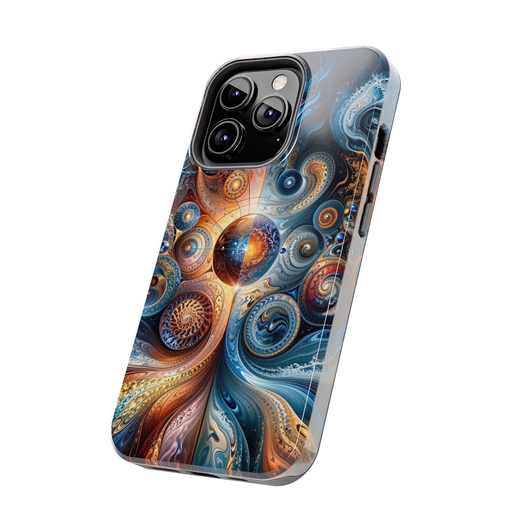 Cosmic Swirl Harmony - Tough Phone Case - Phone Case - g(0D·IO) - iPhone 13 Mini - -