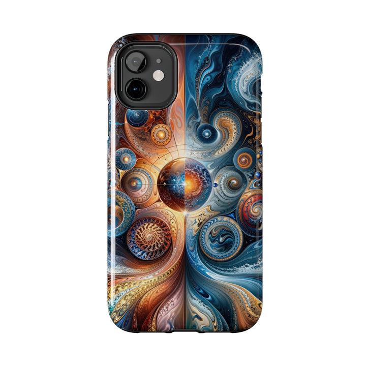 Cosmic Swirl Harmony - Tough Phone Case - Phone Case - g(0D·IO) - iPhone 13 Mini - -