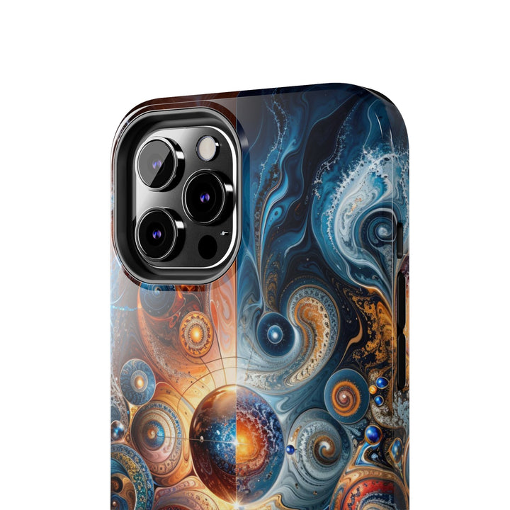 Cosmic Swirl Harmony - Tough Phone Case - Phone Case - g(0D·IO) - iPhone 13 Mini - -