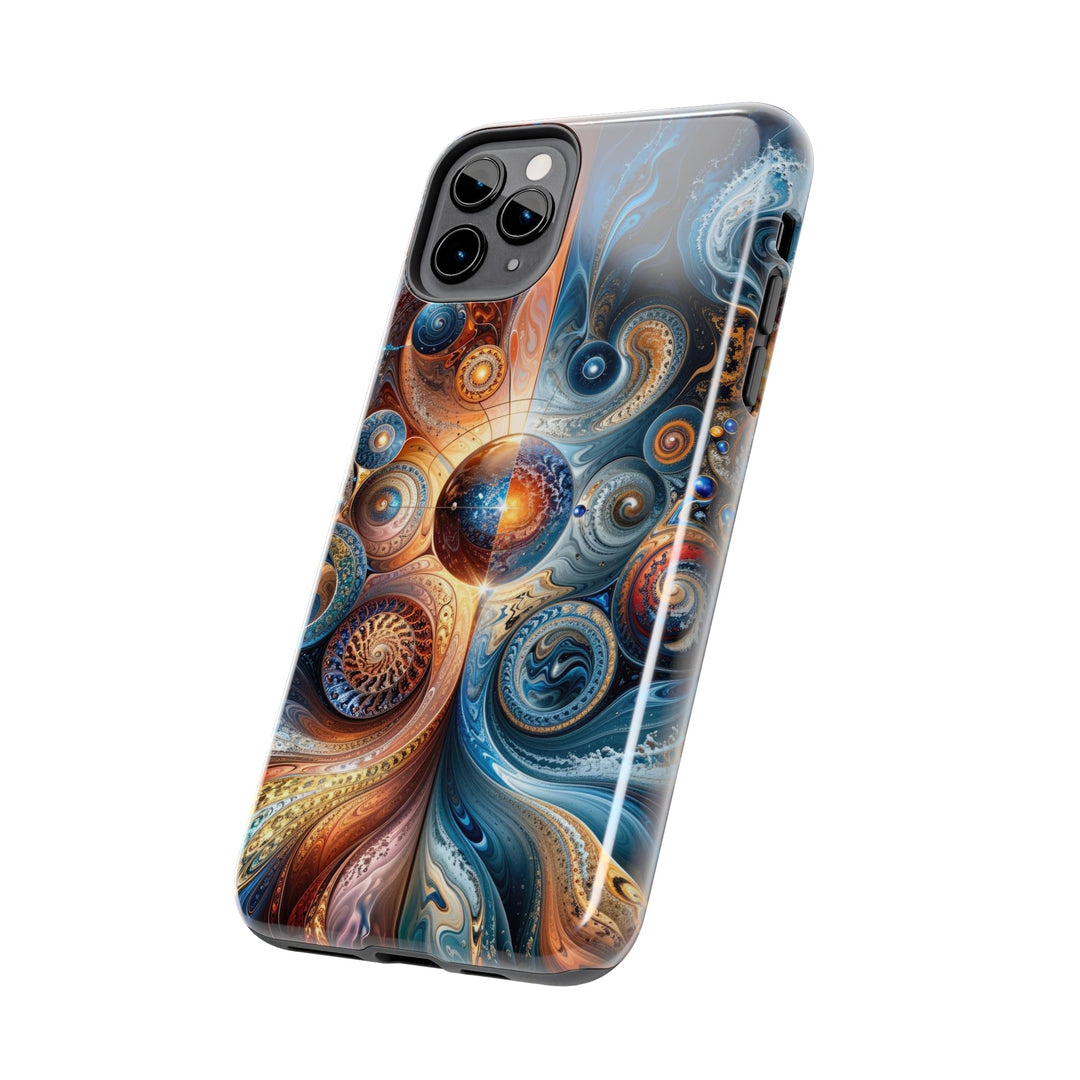 Cosmic Swirl Harmony - Tough Phone Case - Phone Case - g(0D·IO) - iPhone 13 Mini - -