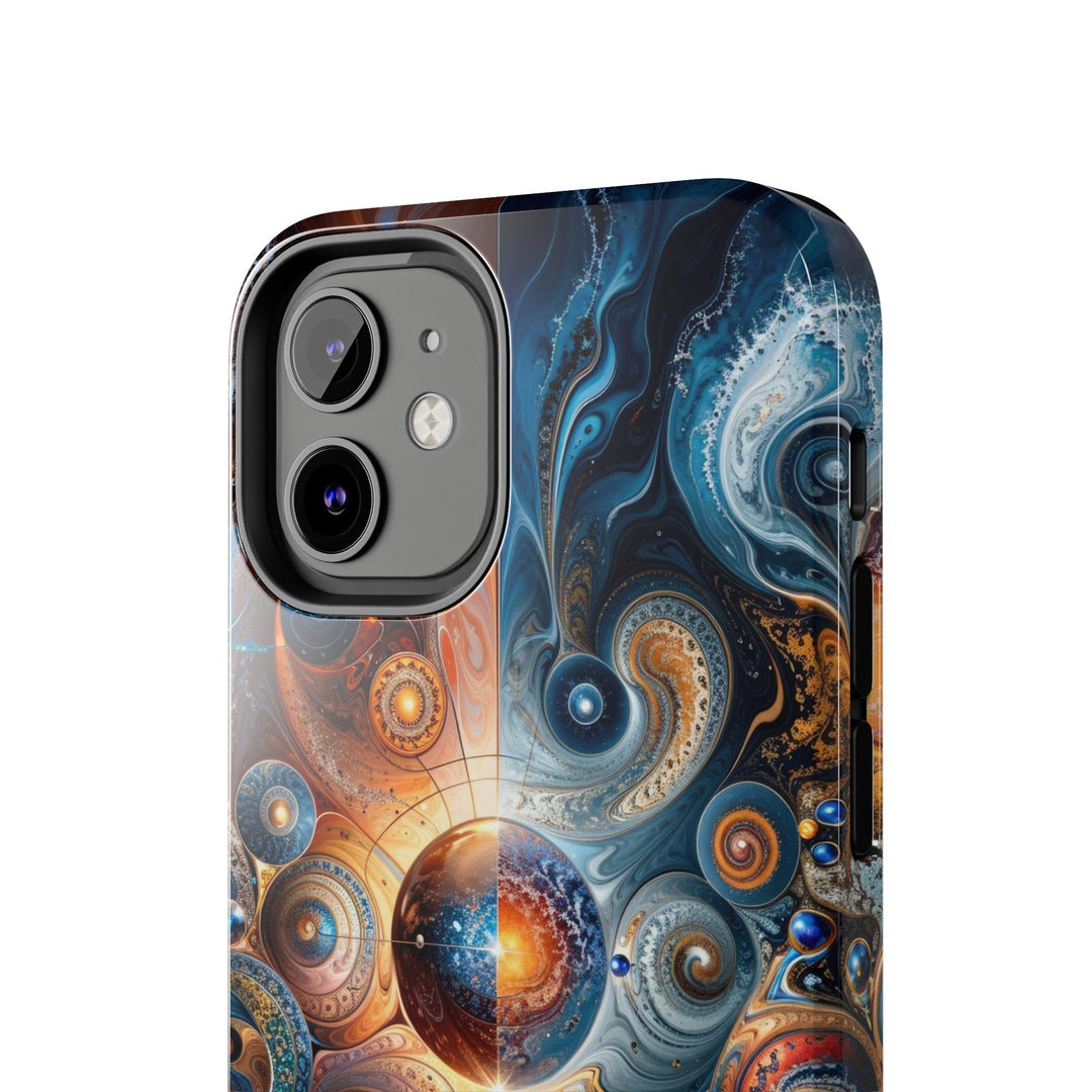 Cosmic Swirl Harmony - Tough Phone Case - Phone Case - g(0D·IO) - iPhone 13 Mini - -